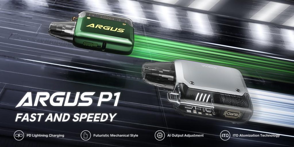 Voopoo unveils new fast-charging pod ARGUS P1