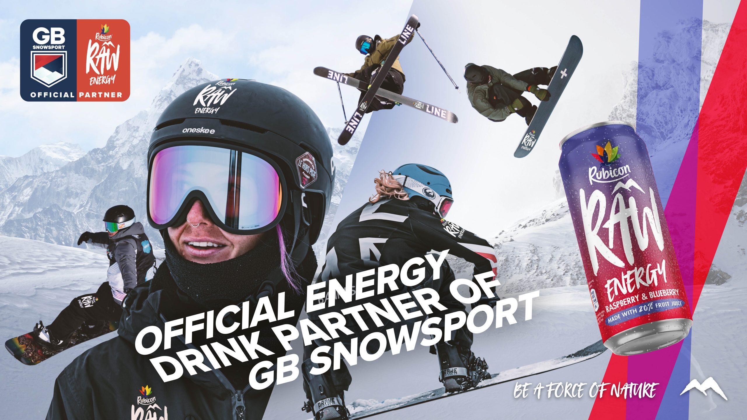 Rubicon Raw becomes official energy drink of GB Snowsport