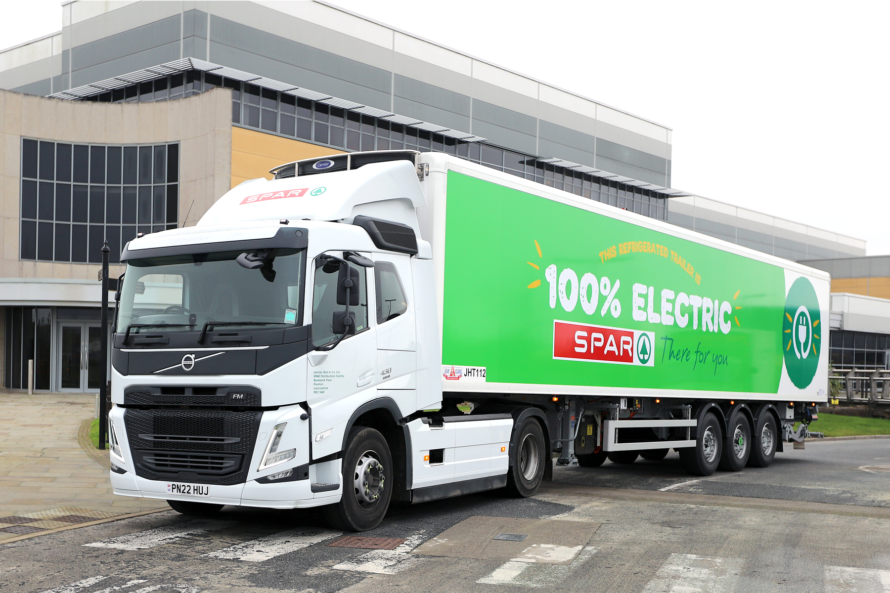 James Hall & Co takes delivery of first SPAR electric trailer