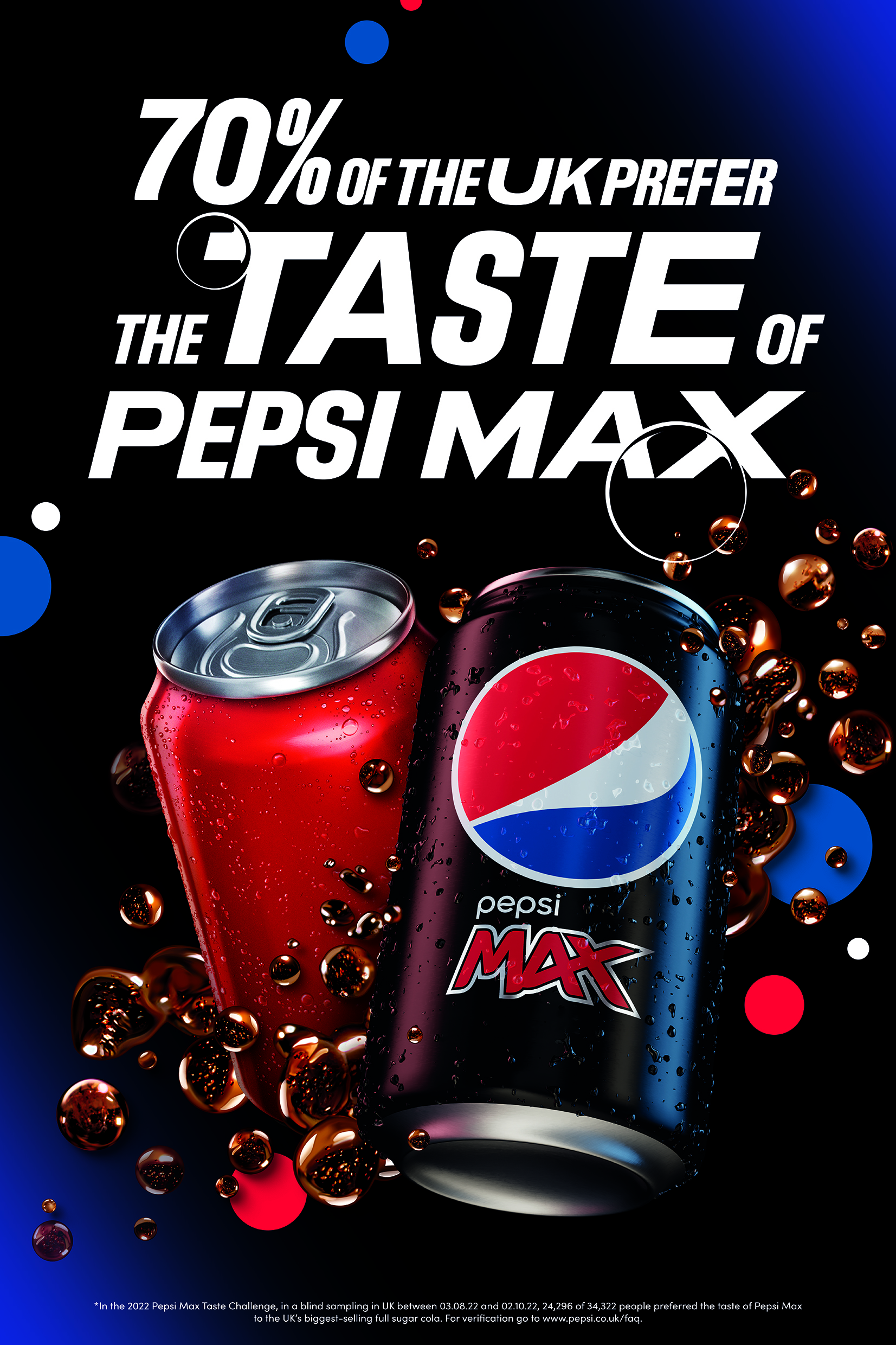 It’s official: seven out of ten Brits prefer Pepsi Max