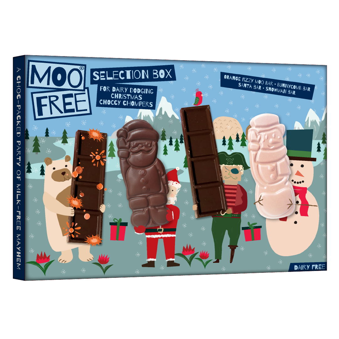 Moo Free’s Christmas range for free-from and vegan chocolate lovers