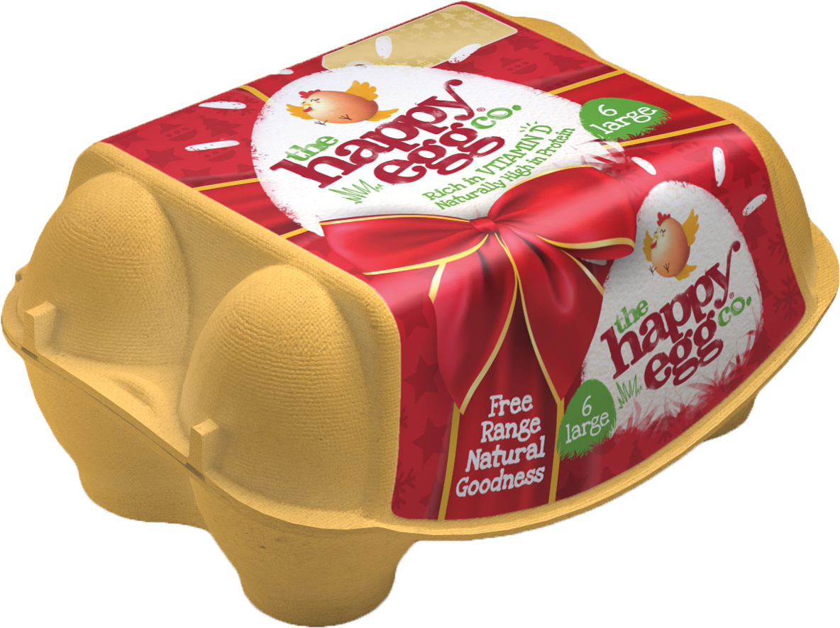 Noble Foods unwraps limited-edition Christmas packaging for the happy egg co.