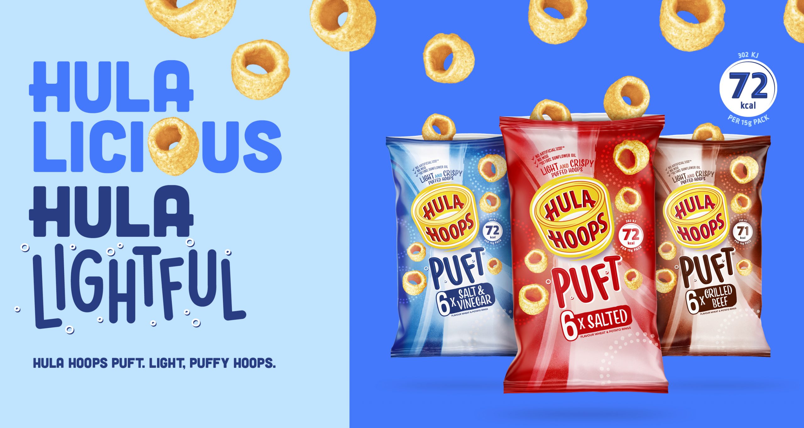 KP Snacks invests £1m in “Hula Licious, Hula Lightful” campaign for Hula Hoops Puft