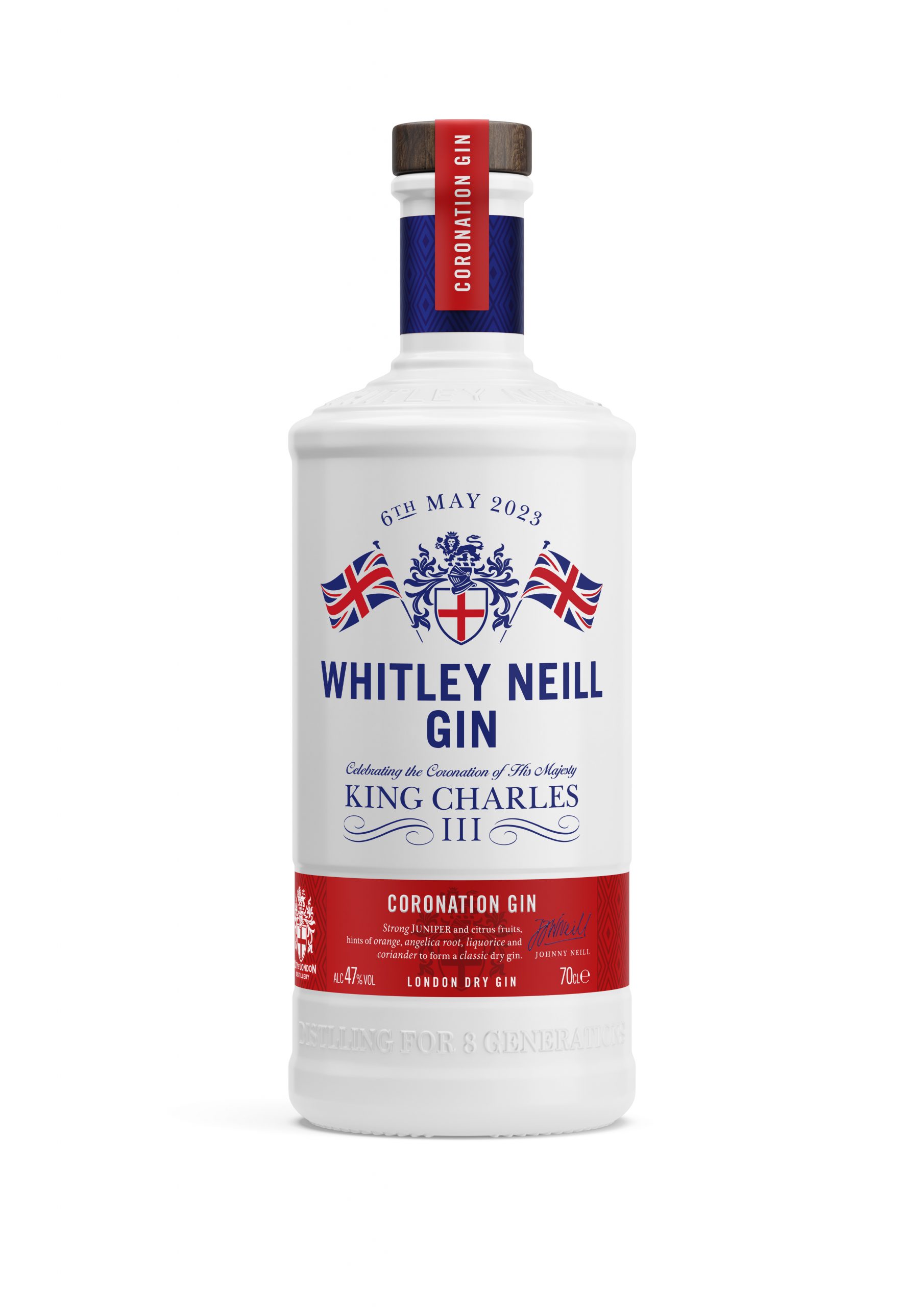 Whitley Neill launches limited edition gin bottle for coronation