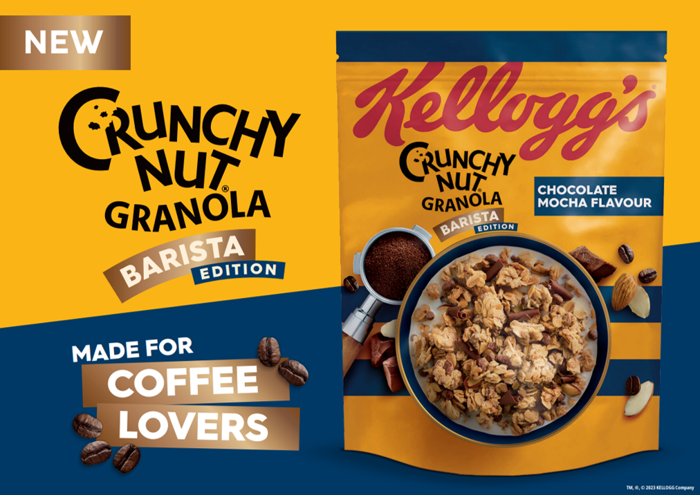 Kellogg’s Crunchy Nut Granola launches new Barista Edition in Chocolate Mocha Flavour