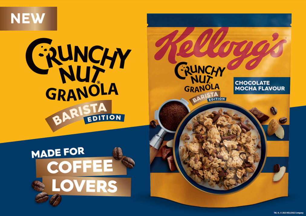 Kellogg’s Crunchy Nut Granola launches new Barista Edition in Chocolate