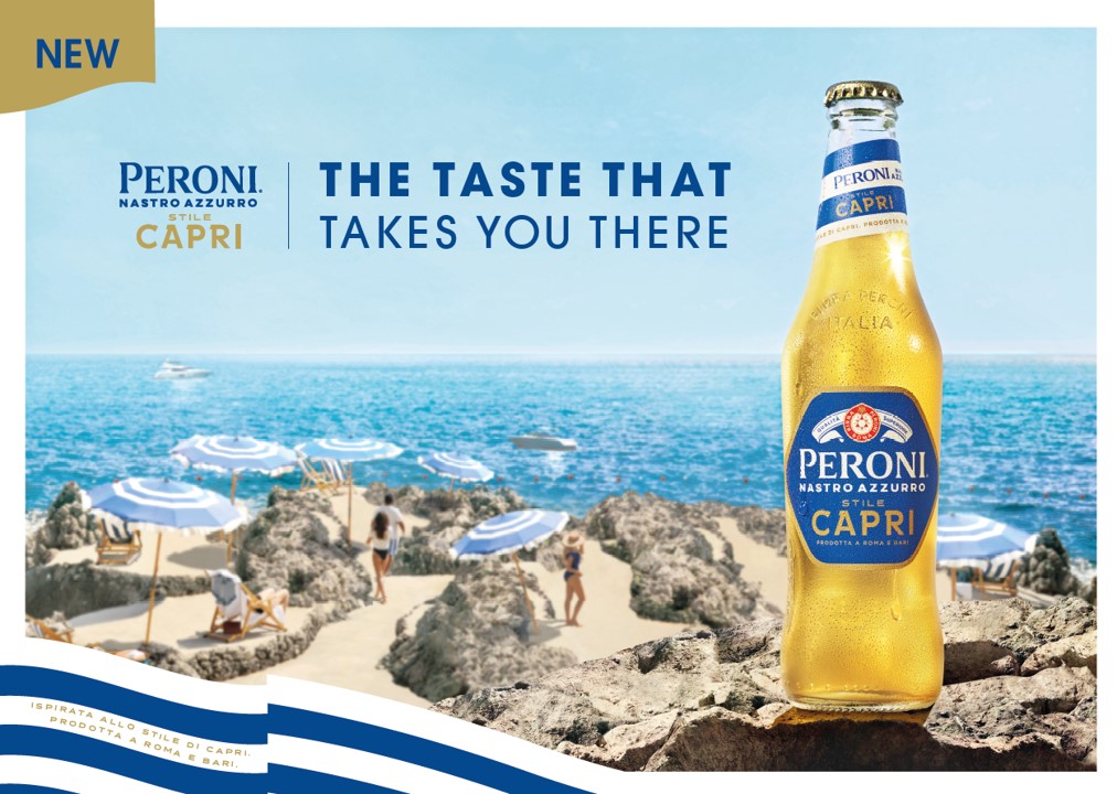 Peroni Nastro Azzurro Stile Capri enters sunshine beer category