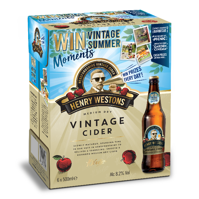 Westons Cider announces biggest on-pack promotion for bestselling Henry Westons range