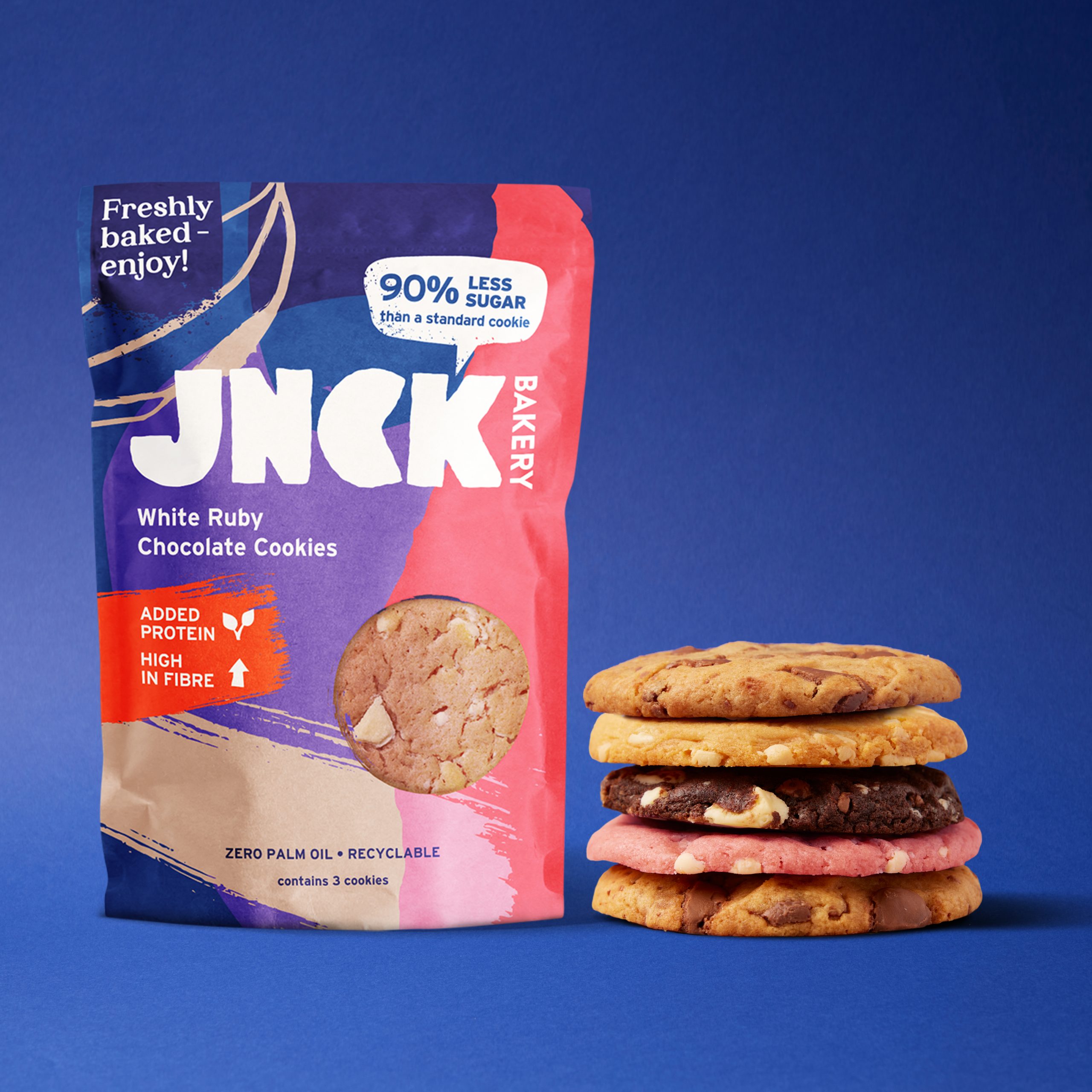 Jnck Bakery launches non-HFSS, 90% less sugar cookie range