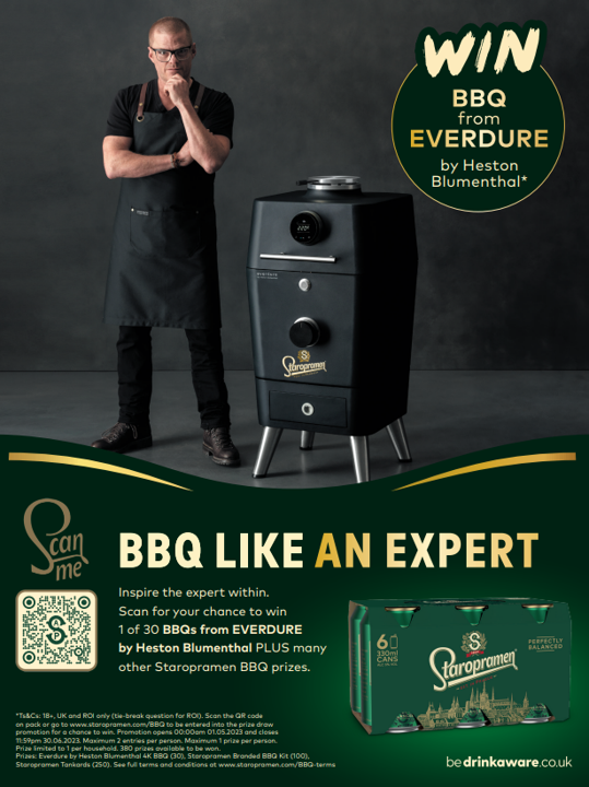 Staropramen partners with Everdure by Heston Blumenthal for BBQ campaign