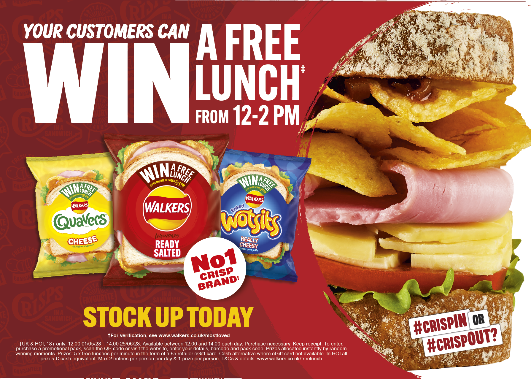 Walkers: chance to win free lunch with on-pack promo