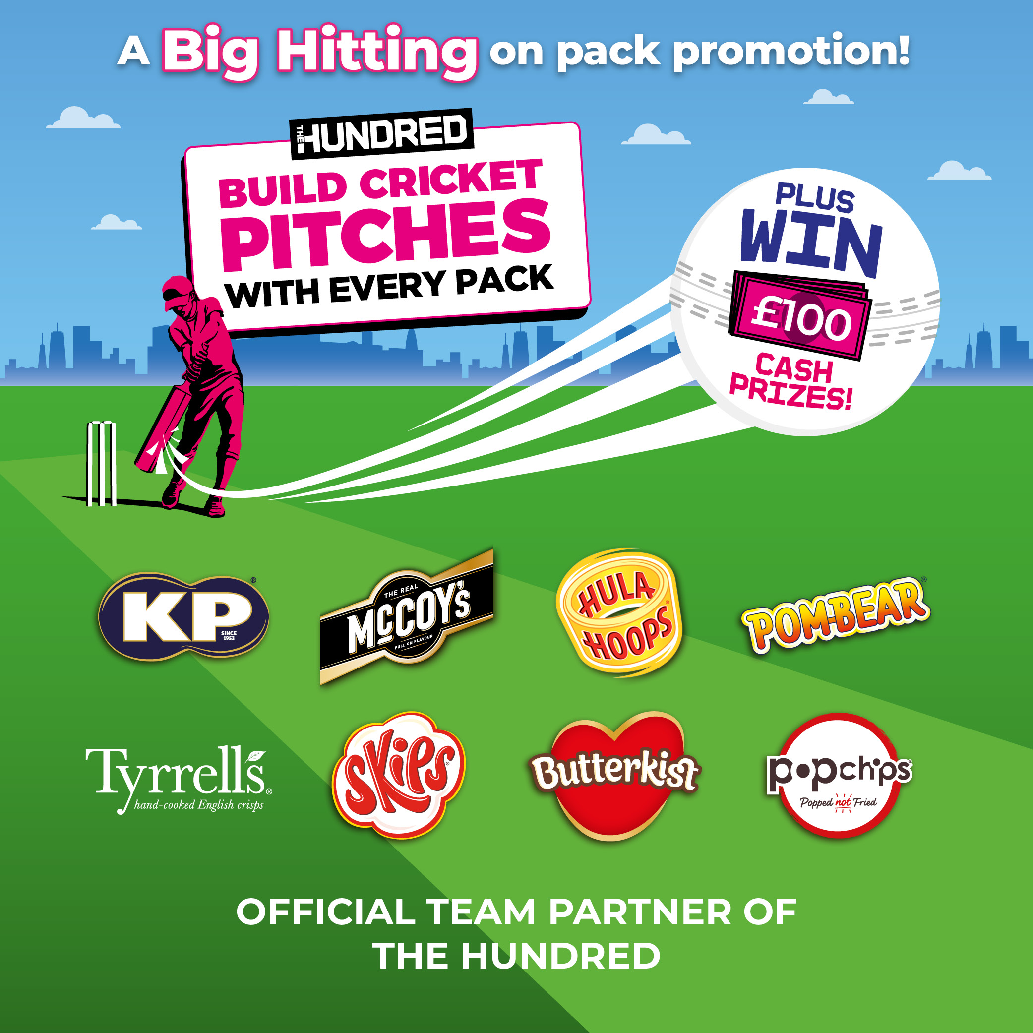 KP Snacks launches cricket initiative with ‘The Hundred’ on-pack promo