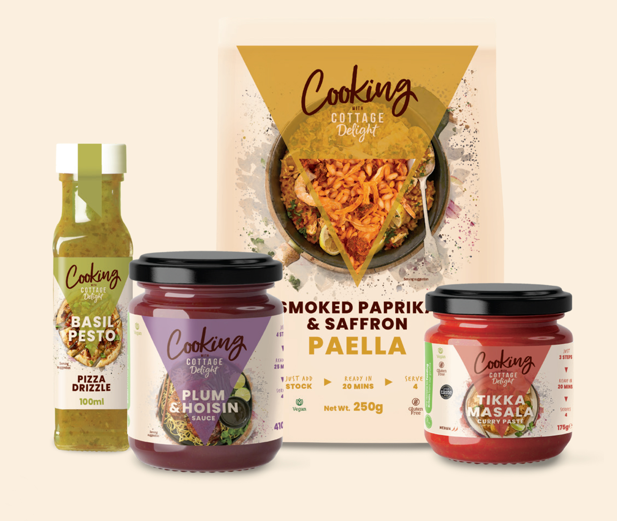 Cottage Delight’s new ‘Cooking With’ range – designed for convenience