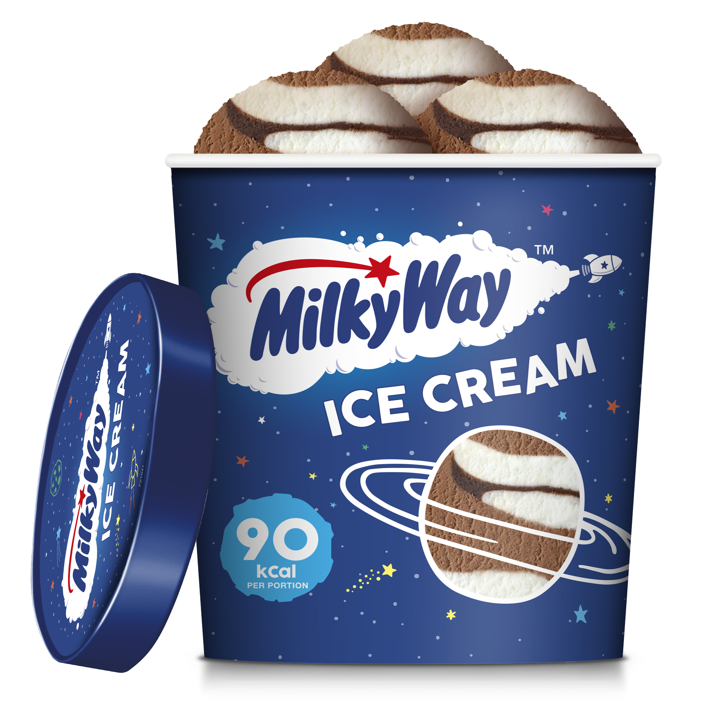 Introducing the new Milky Way ice cream tub