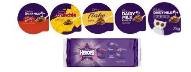 Müller recalls various Cadbury branded dessert products