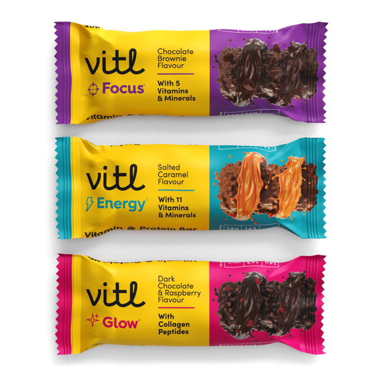 Vitl launches vitamin & protein bars into convenience