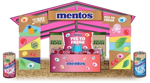Mentos Pure Fresh Gum slides into Barcode Festival