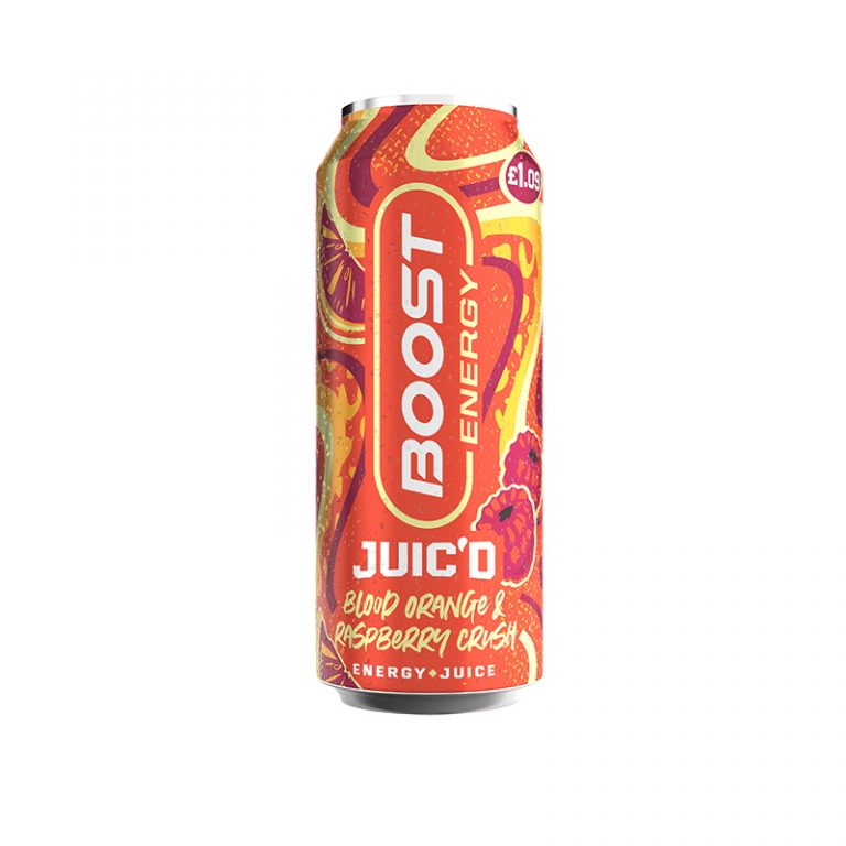 Boost adds Blood Orange & Raspberry Crush variant to 500ml Juic’d range