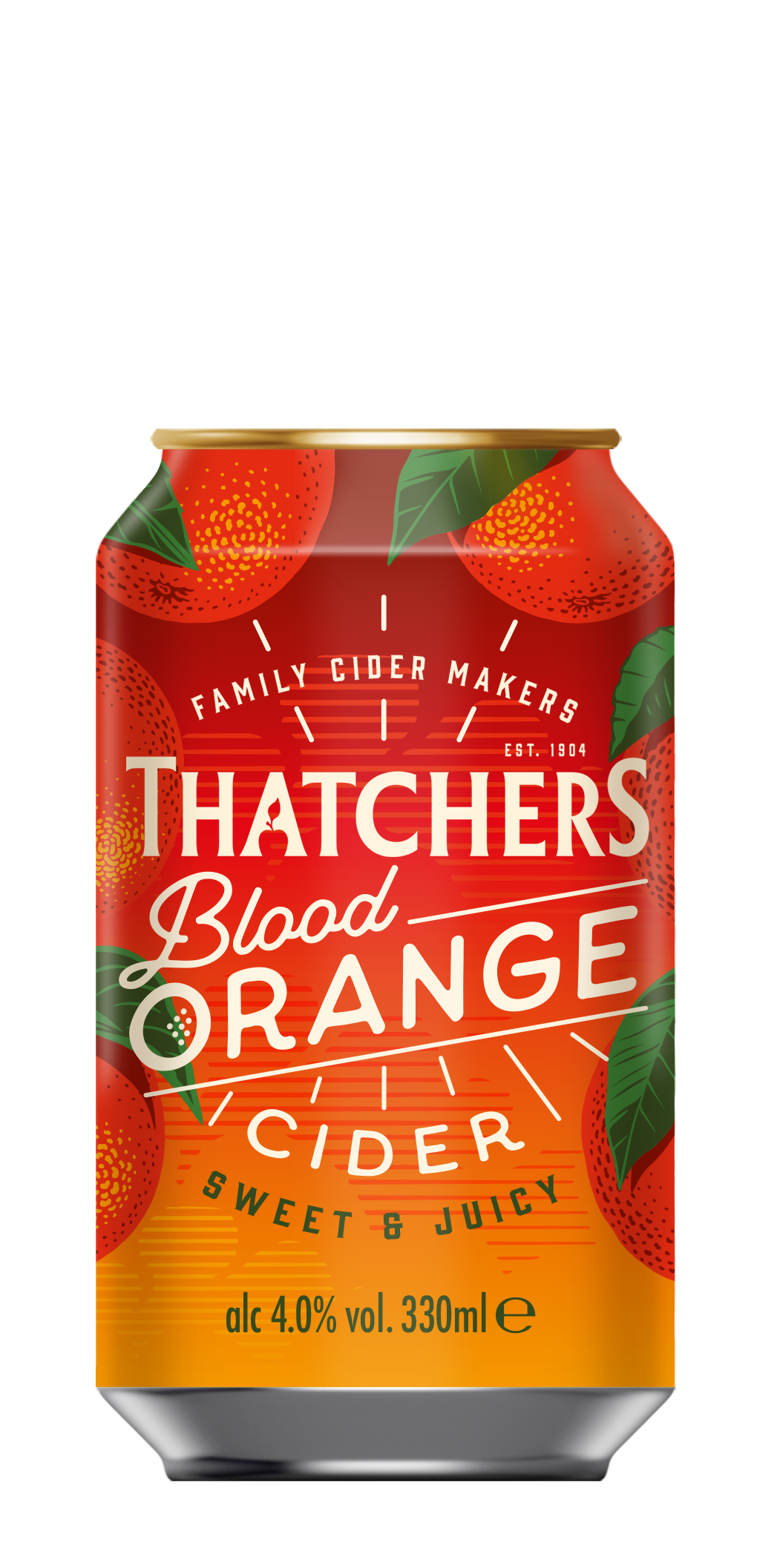 Thatchers moves into 330ml can packs for its Blood Orange cider