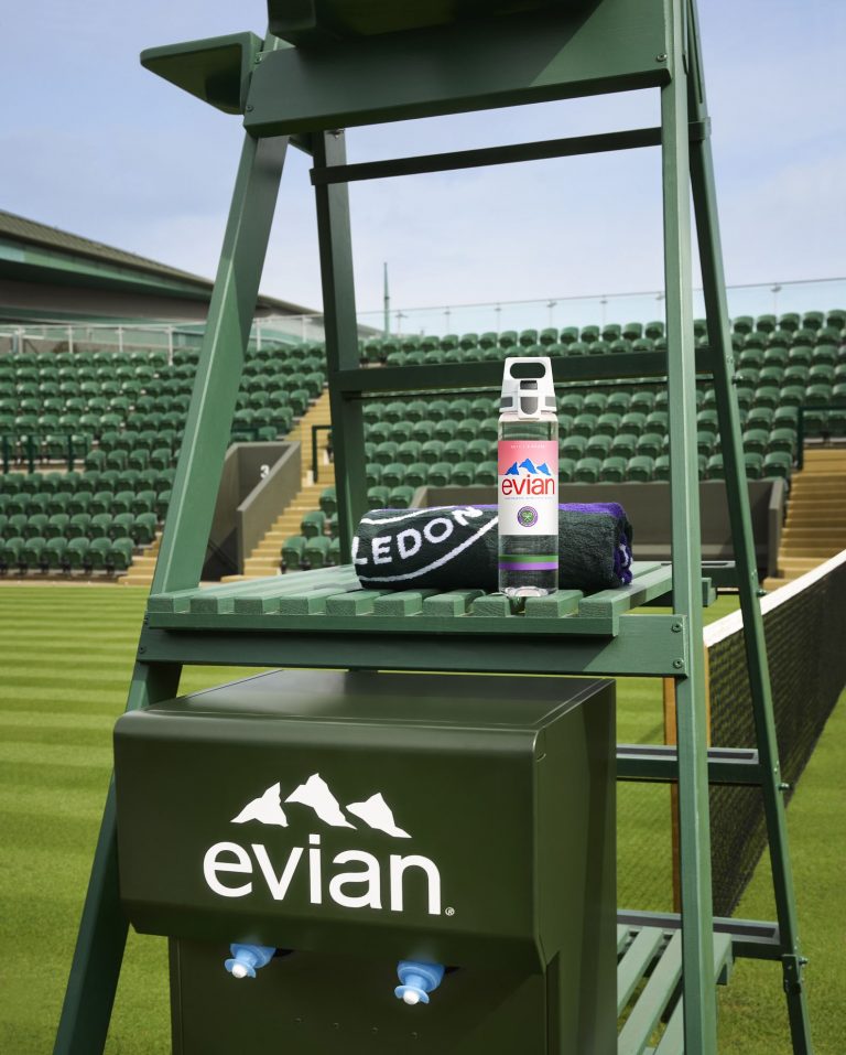 evian to launch refill water system and reusable bottle at Wimbledon