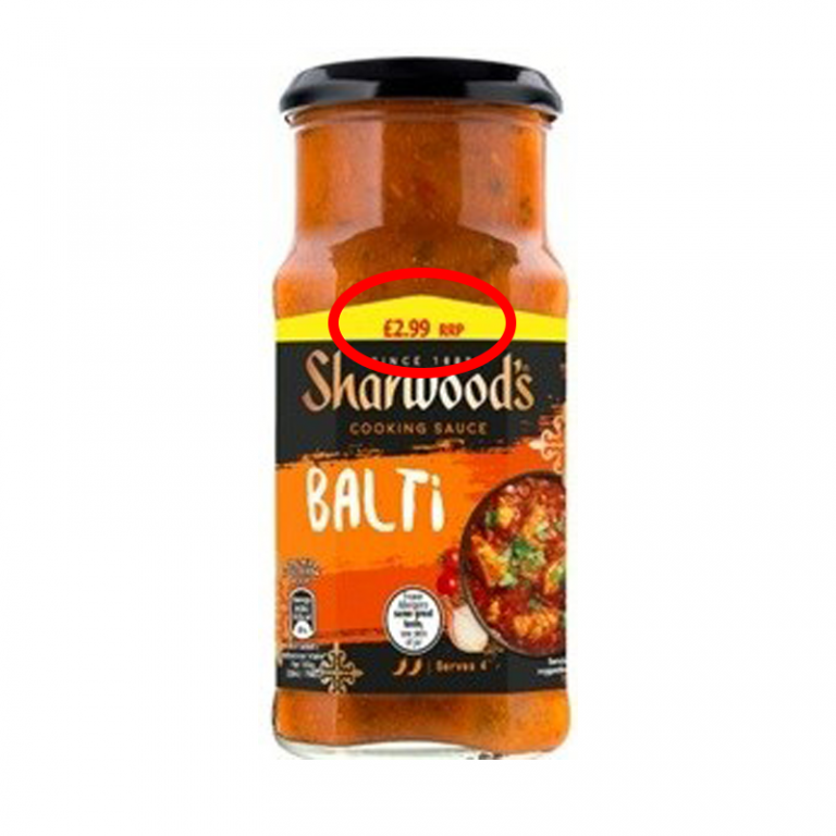 Premier Foods recalls selected PMPs of Sharwood’s Balti Cooking Sauce