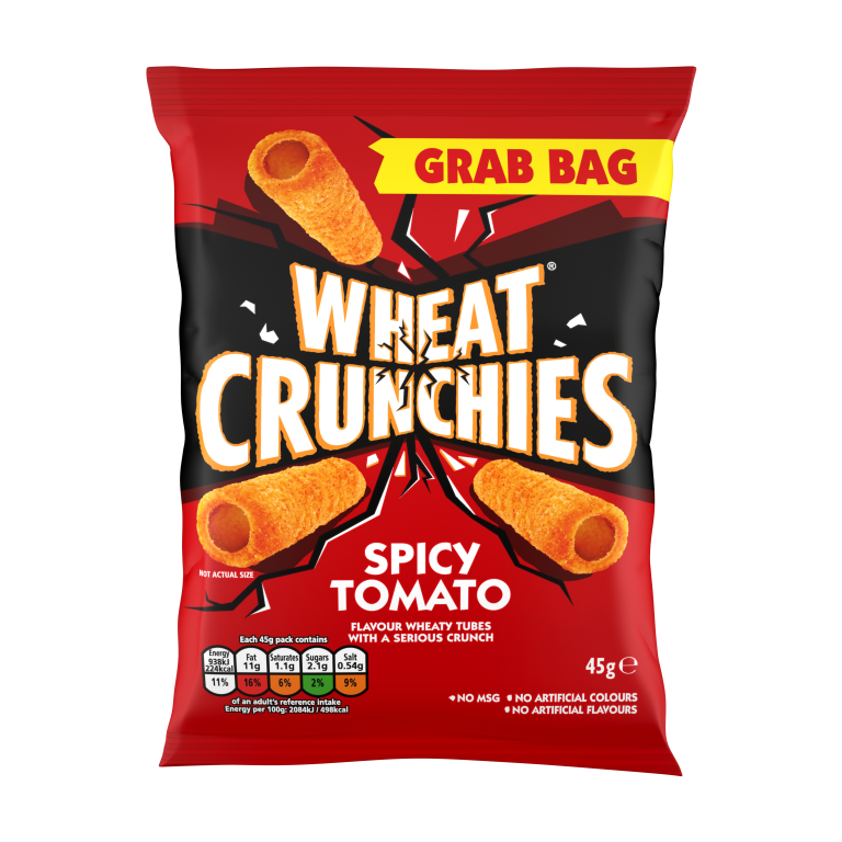 KP Snacks launches Wheat Crunchies Spicy Tomato Grab Bag and PMP