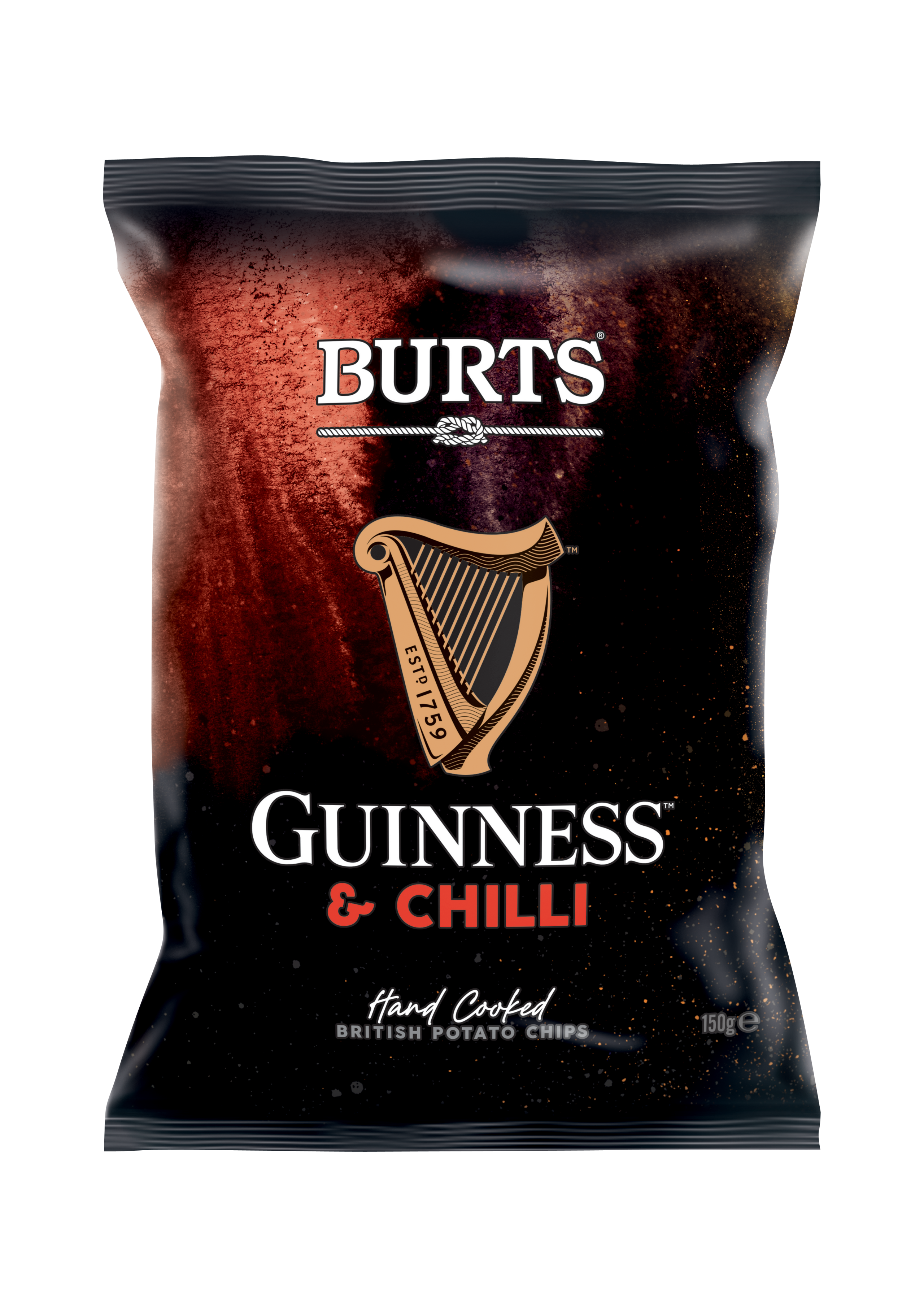 Burts redesigns its hand-cooked Guinness-flavour crisps