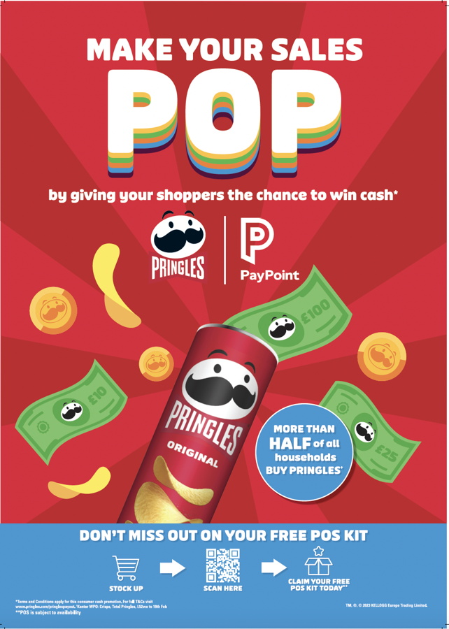 Pringles partners with PayPoint for new promotion offering daily cash prizes
