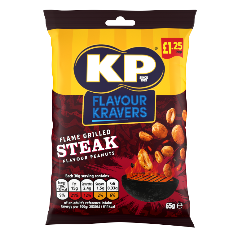 KP Snacks launches Flavour Kravers Flame Grilled Steak in £1.25 PMP format