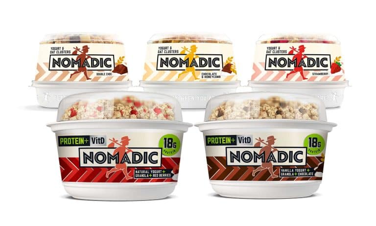 New packaging for Nomadic’s Protein+ Granola