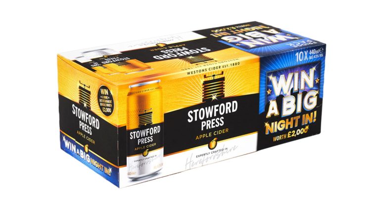 Westons Cider unveils on-pack promo for Stowford Press