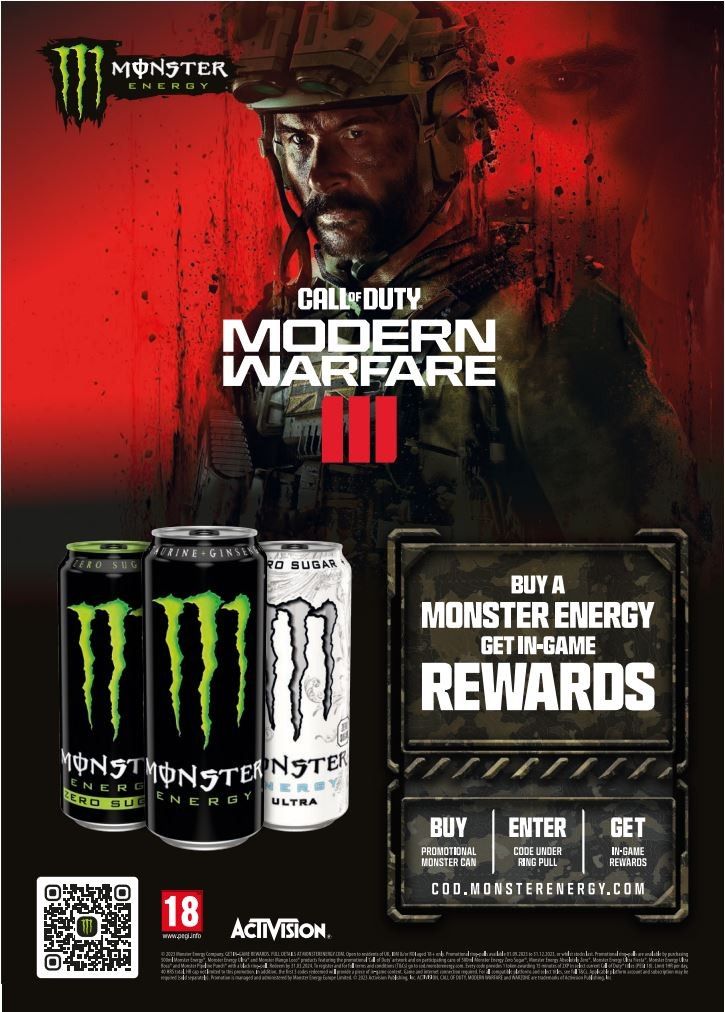 Monster Energy exclusive Call of Duty on-pack promotion