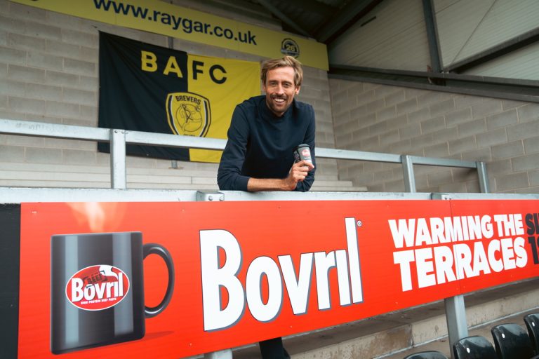 Bovril launches Burton Albion Football Club sponsorship and new campaign with Peter Crouch
