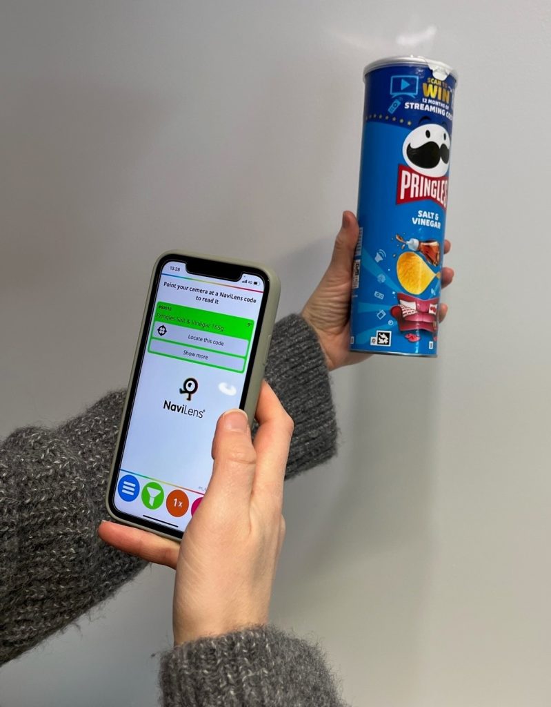 Pringles adds NaviLens tech to packs to help blind and partially sighted shoppers