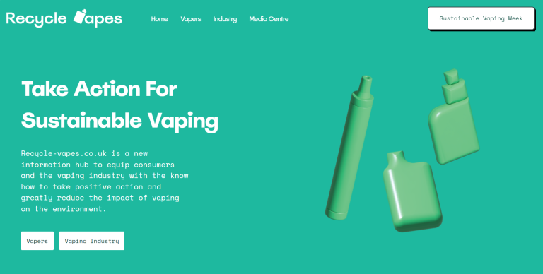 Sustainable Vaping Week campaign begins with vape recycling in focus