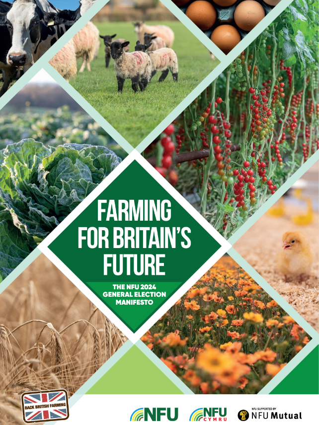 Back British farming, says farmers’ union manifesto