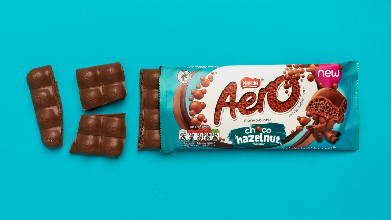 Nestlé Confectionery introduces Aero choco-hazelnut sharing bar