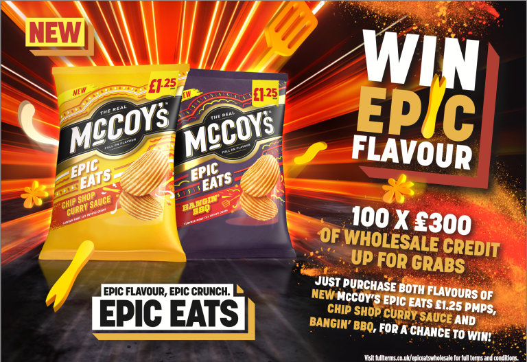 KP Snacks launches £30k McCoy’s Epic Eats retailer giveaway