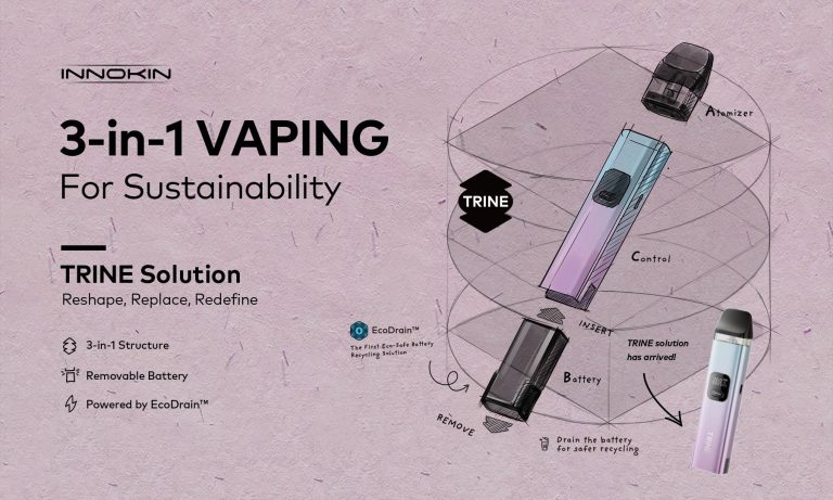 Innokin launches new Trine pod system with 3 in 1 structure