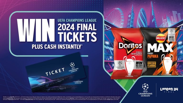 Walkers MAX, Doritos launch on-pack promo for Champions League final tickets