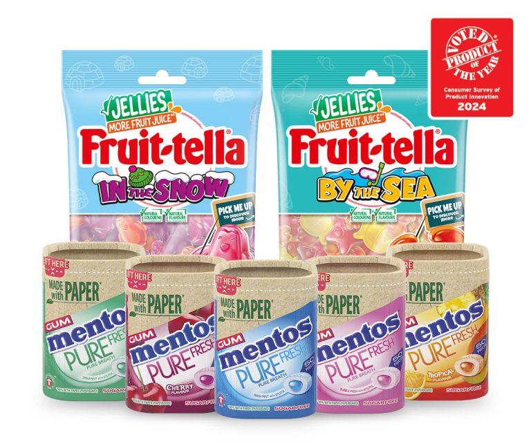 Perfect for PVM: Fruit-Tella and Mentos  both win Product of the Year 2024