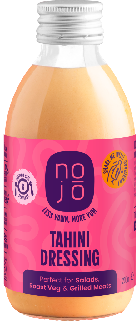 Nojo London rebrand Miso Cooking Sauce and Tahini Dressing