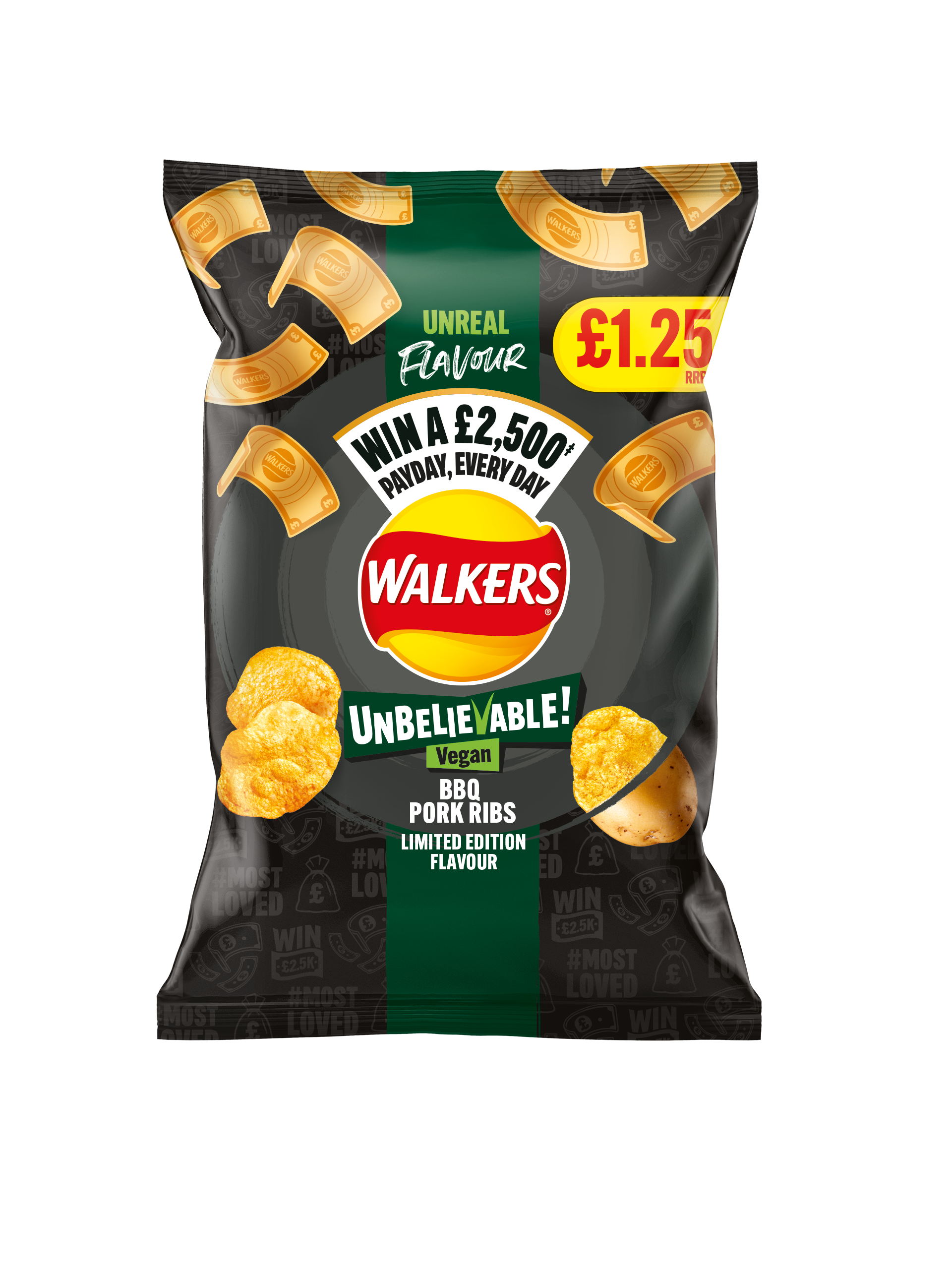 Walkers new limited-edition vegan crisps and on-pack promotion with daily £2,500 prizes