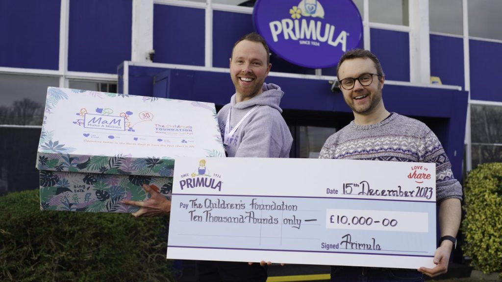 Primula donates £37,000 to three local charities
