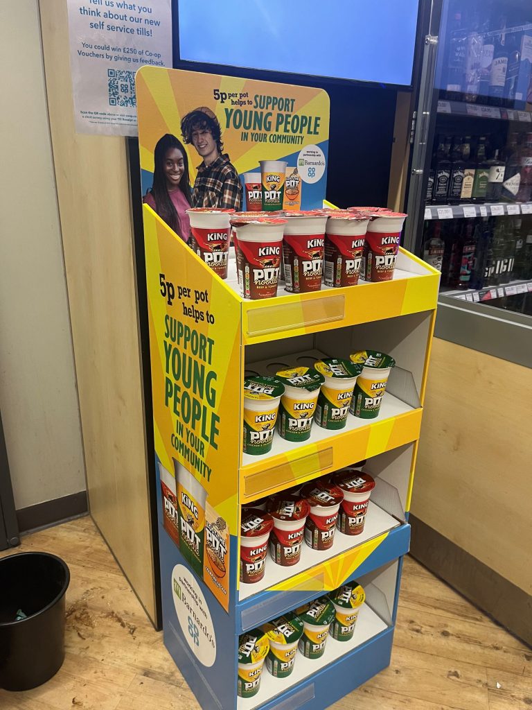 Pot Noodle joins Co-Op and Barnardo’s in charity partnership