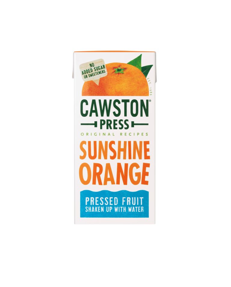Cawston Press introduces new Sunshine Orange Fruit Water
