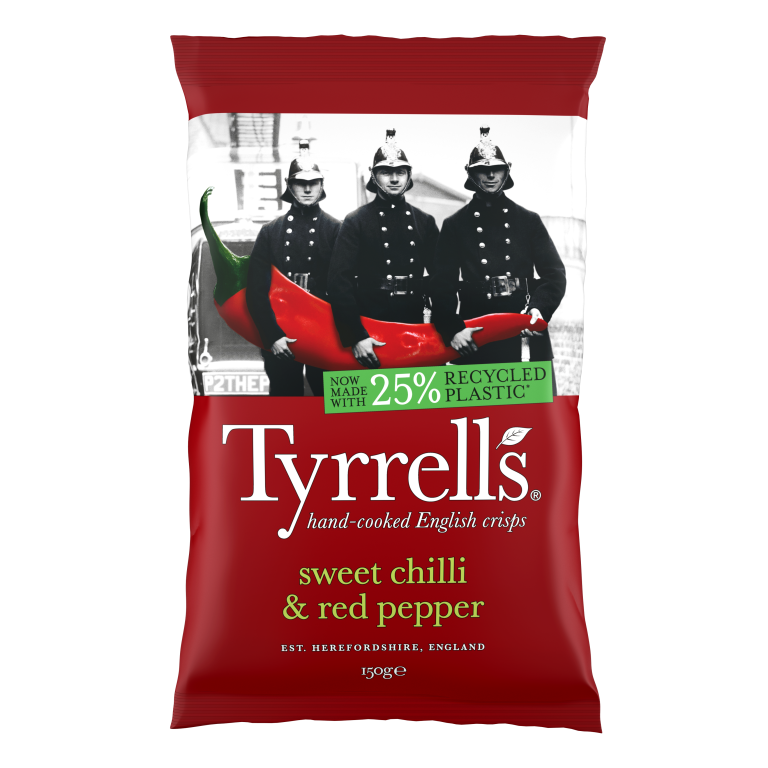 KP Snacks launches new Tyrrells recycled plastic pack