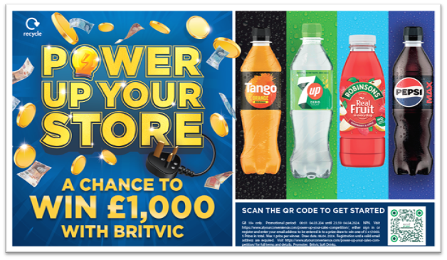 Power up your store with Britvic: win £1,000 towards store energy bills