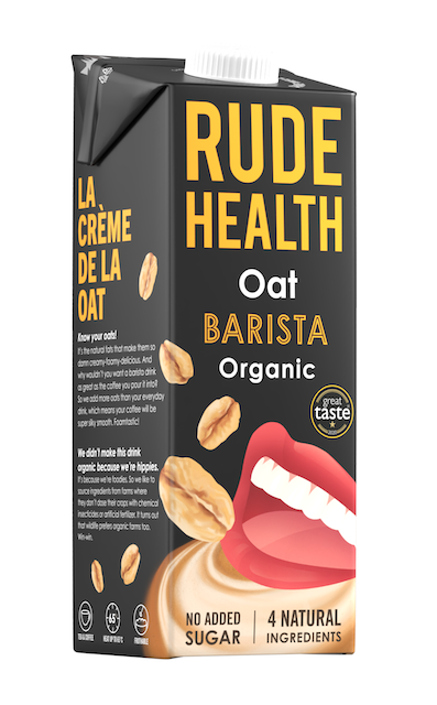 Rude Health reveals new Organic Oat Barista