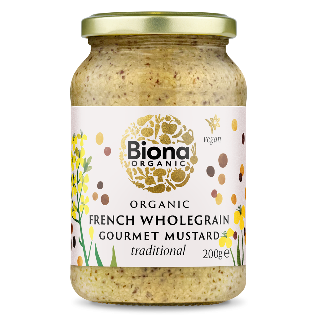 Biona condiments range heats up with two new mustards